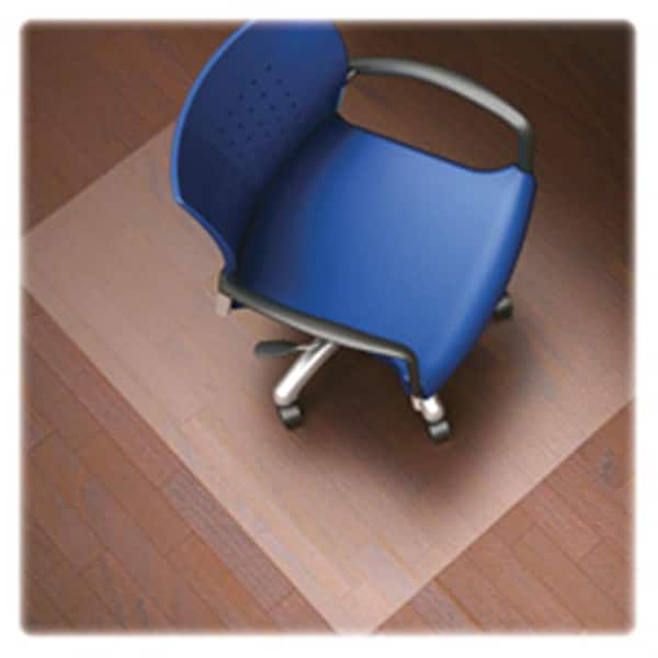 Ricki'S Rugs Hard Floor Chairmat, Wide 45 in. x 53 in., Lip 25 in. x 12 in., Clear RI127756 - main